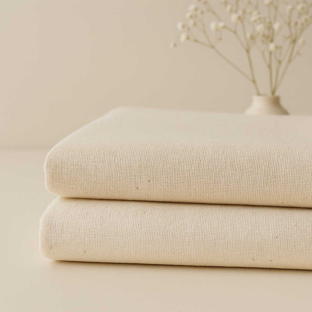 Calico Fabric — White