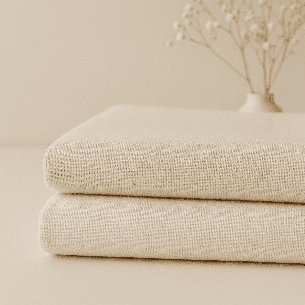Calico Fabric — White