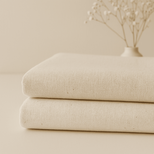 Calico Fabric — White