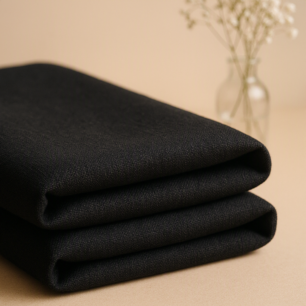 Calico Fabric — Black